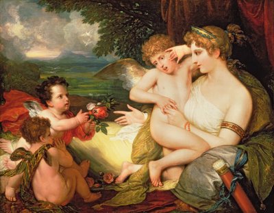 Venus Comforting Cupid Stung by a Bee, 1813 by Benjamin West